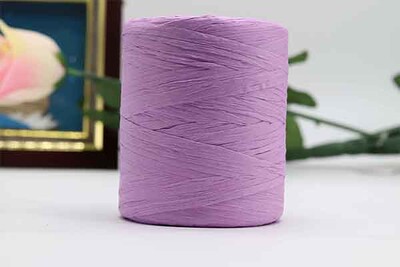 180M/ρολό Βαμβακερό νήμα Raffia για πλέξιμο στο χέρι Καλοκαιρινά καπέλα Τσάντες πλεκτό βελονάκι DIY Χειροποίητο νήμα πλεκτό χειροτεχνίας