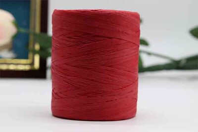 180M/ρολό Βαμβακερό νήμα Raffia για πλέξιμο στο χέρι Καλοκαιρινά καπέλα Τσάντες πλεκτό βελονάκι DIY Χειροποίητο νήμα πλεκτό χειροτεχνίας