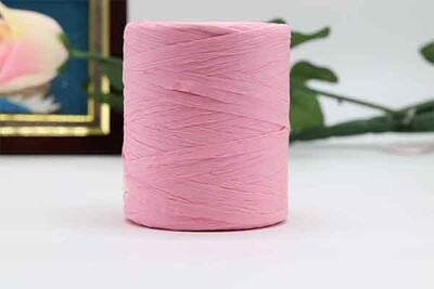 180M/ρολό Βαμβακερό νήμα Raffia για πλέξιμο στο χέρι Καλοκαιρινά καπέλα Τσάντες πλεκτό βελονάκι DIY Χειροποίητο νήμα πλεκτό χειροτεχνίας