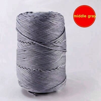 3 mm 230 g/kotúč nylonová ľadová priadza na ručné pletenie letných čiapok, tašiek, pletených a háčkovaných DIY ručne vyrábaných remeselných výrobkov