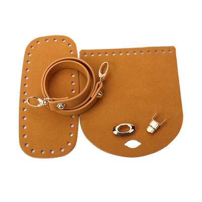 8 spalvų 4 vnt./rinkinys Dirbtinės odos pečių krepšio apatinės juostelės pakaitalas, skirtas mezgimo nerti rankinės siuvimo priedai