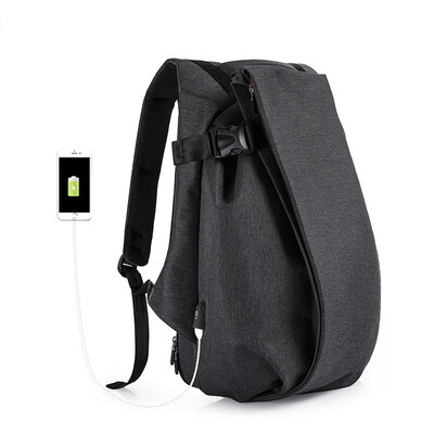 Tangcool pánsky batoh na notebook 16-17 palcov, vodotesný, otvorený o 180 stupňov, veľkokapacitná cestovná taška s USB nabíjaním, športová taška pre tínedžerov