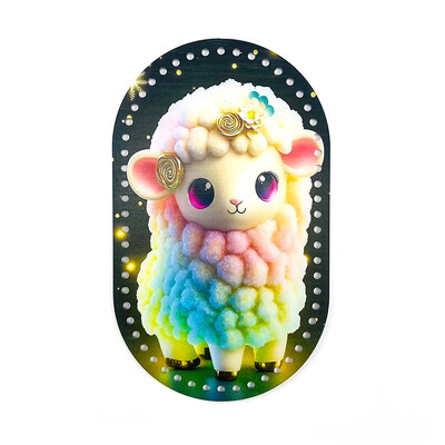 25*15cm ovális 1 db Retro virággal nyomtatott akril táska alap barkács kötéshez horgolt táska kézitáska betét párna alátét alsó formázó