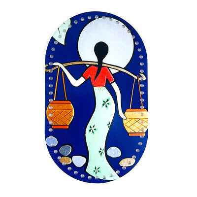 25*15cm ovális 1 db Retro virággal nyomtatott akril táska alap barkács kötéshez horgolt táska kézitáska betét párna alátét alsó formázó