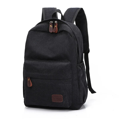 Koreai változatú férfi vászon hátizsák, egyetemista hátizsák