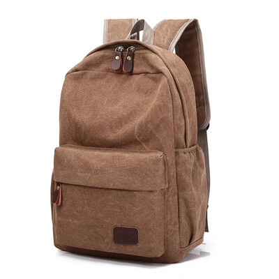Koreai változatú férfi vászon hátizsák, egyetemista hátizsák
