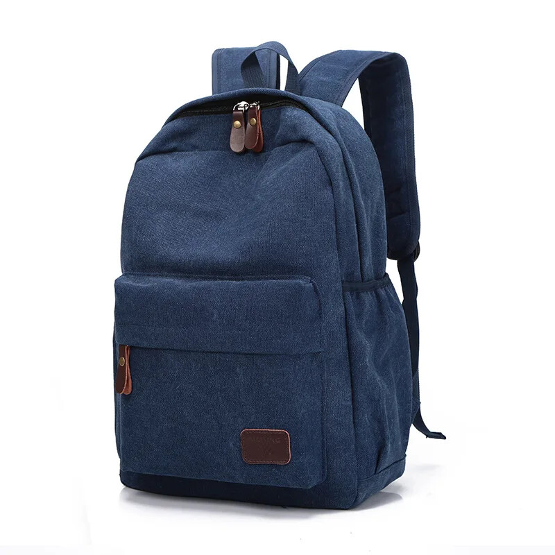 Koreai változatú férfi vászon hátizsák, egyetemista hátizsák