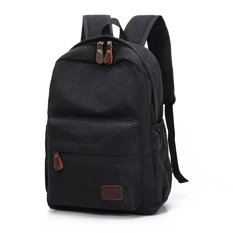 Koreai változatú férfi vászon hátizsák, egyetemista hátizsák
