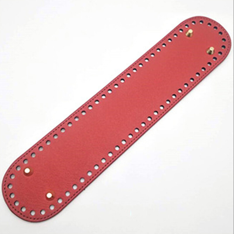 32x7 cm odiniai maišelių dugnai „pasidaryk pats“ rankų darbo ovalūs ilgo apatinio krepšio priedai, skirti megzti Krepšiai Rankinė „Crossbody“ krepšiai apačia