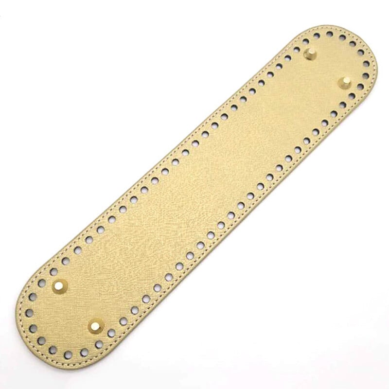 32x7 cm odiniai maišelių dugnai „pasidaryk pats“ rankų darbo ovalūs ilgo apatinio krepšio priedai, skirti megzti Krepšiai Rankinė „Crossbody“ krepšiai apačia