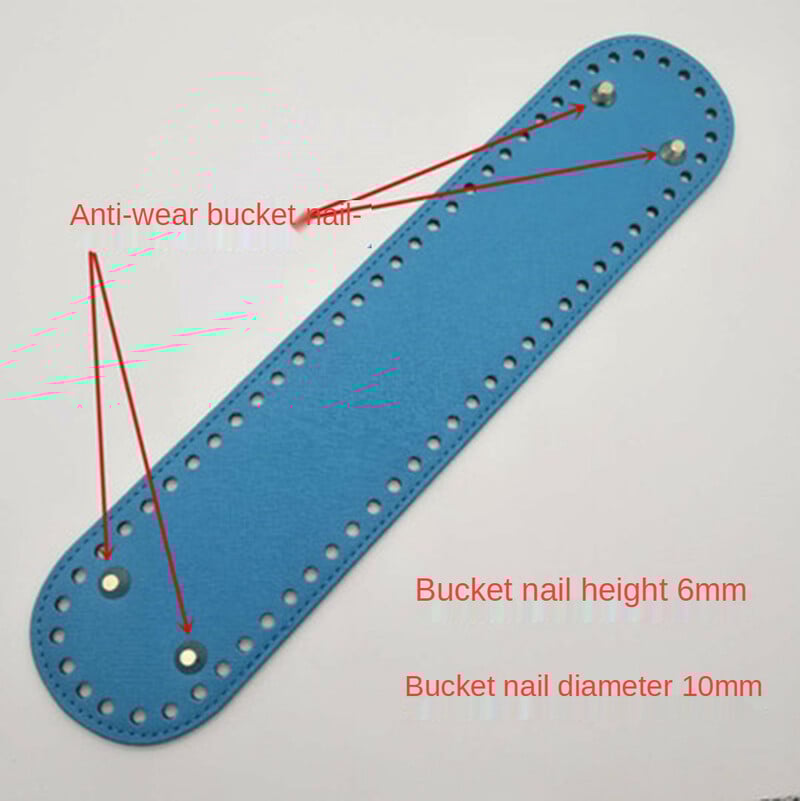 32x7 cm odiniai maišelių dugnai „pasidaryk pats“ rankų darbo ovalūs ilgo apatinio krepšio priedai, skirti megzti Krepšiai Rankinė „Crossbody“ krepšiai apačia