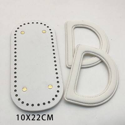 3 db/szett táskatartozékok Kézzel készített kézitáska vállpánt szőtt táskakészlet bőrtáska alja barkácsolás hardvertartozékokkal