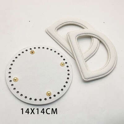 3 db/szett táskatartozékok Kézzel készített kézitáska vállpánt szőtt táskakészlet bőrtáska alja barkácsolás hardvertartozékokkal