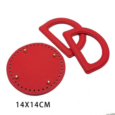 3 db/szett táskatartozékok Kézzel készített kézitáska vállpánt szőtt táskakészlet bőrtáska alja barkácsolás hardvertartozékokkal