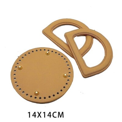 3 db/szett táskatartozékok Kézzel készített kézitáska vállpánt szőtt táskakészlet bőrtáska alja barkácsolás hardvertartozékokkal