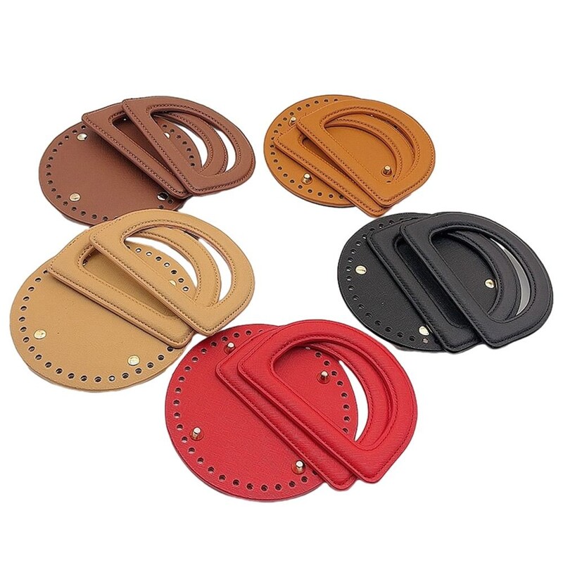 3 db/szett táskatartozékok Kézzel készített kézitáska vállpánt szőtt táskakészlet bőrtáska alja barkácsolás hardvertartozékokkal