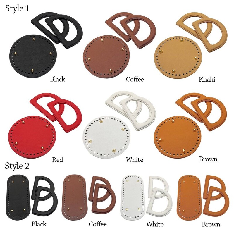 3 db/szett táskatartozékok Kézzel készített kézitáska vállpánt szőtt táskakészlet bőrtáska alja barkácsolás hardvertartozékokkal