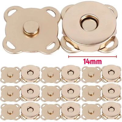 1-20 szett mágneses pattintható kapcsok gombok kézitáska pénztárca pénztárca kézműves táska alkatrészek mini adszorpciós csat barkács kézműves nagykereskedés