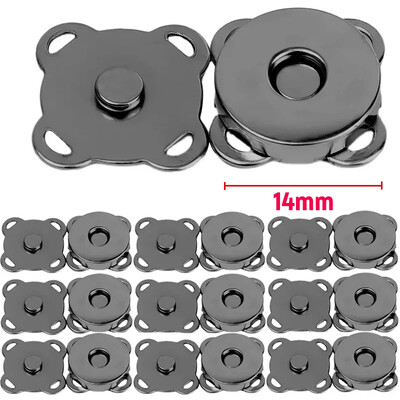 1-20 szett mágneses pattintható kapcsok gombok kézitáska pénztárca pénztárca kézműves táska alkatrészek mini adszorpciós csat barkács kézműves nagykereskedés