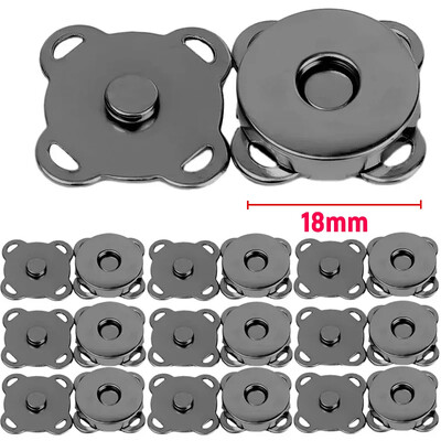 1-20 szett mágneses pattintható kapcsok gombok kézitáska pénztárca pénztárca kézműves táska alkatrészek mini adszorpciós csat barkács kézműves nagykereskedés