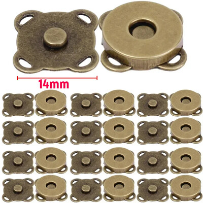 1-20 szett mágneses pattintható kapcsok gombok kézitáska pénztárca pénztárca kézműves táska alkatrészek mini adszorpciós csat barkács kézműves nagykereskedés