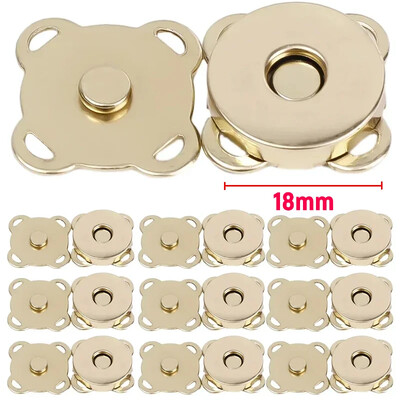 1-20 szett mágneses pattintható kapcsok gombok kézitáska pénztárca pénztárca kézműves táska alkatrészek mini adszorpciós csat barkács kézműves nagykereskedés