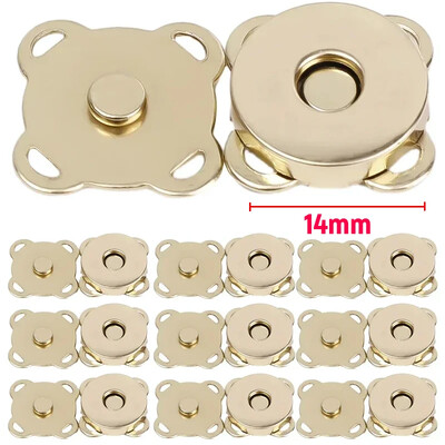 1-20 szett mágneses pattintható kapcsok gombok kézitáska pénztárca pénztárca kézműves táska alkatrészek mini adszorpciós csat barkács kézműves nagykereskedés