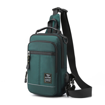 2024-es új férfi mellkas nejlon válltáska heveder deréktáska férfi kézitáska férfi kézitáska rövid utazásra keresztezett táska