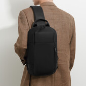 2023 Módne nylonové pánske nastaviteľné popruhy na hrudník, biznis zips, denné, veľké rozmery, crossbody s veľkými vreckami, kabelky