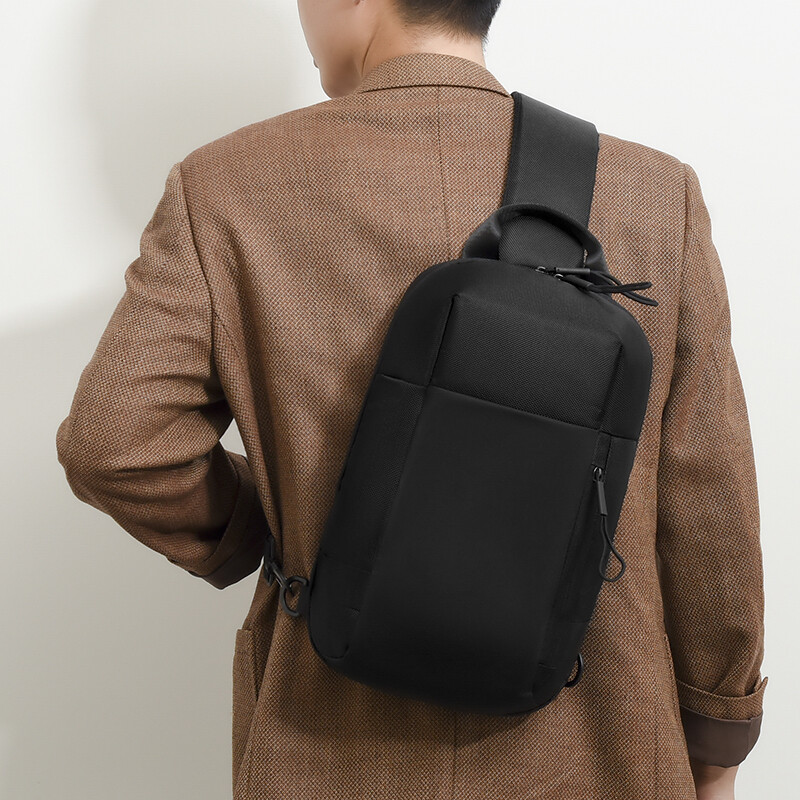 2023 Módne nylonové pánske nastaviteľné popruhy na hrudník, biznis zips, denné, veľké rozmery, crossbody s veľkými vreckami, kabelky