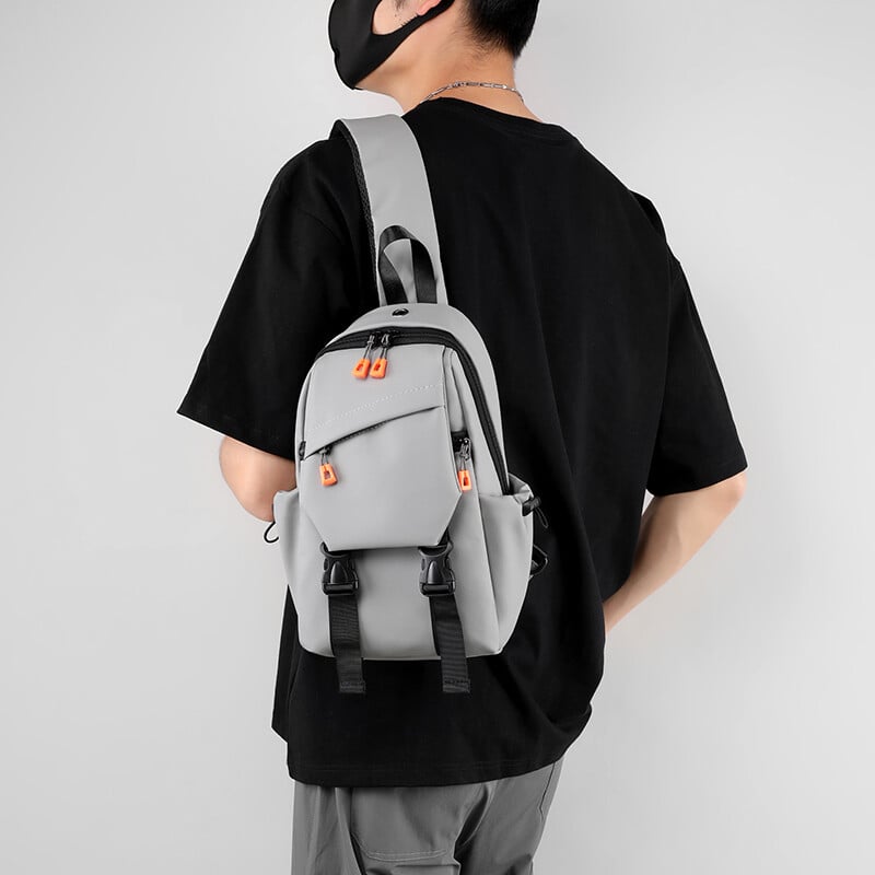 2023 Messenge Cool Crossbody pre mužov, malé kabelky, multifunkčné nylonové ležérne náprsné tašky s veľkými vreckami na zips do práce