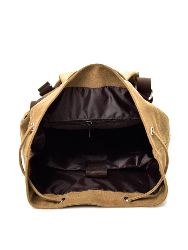 Módny plátený športový batoh Unisex okrúhla vedrová taška Vonkajšie cestovné batohy na notebook Muži Ženy Veľká batožinová taška Dve veľkosti