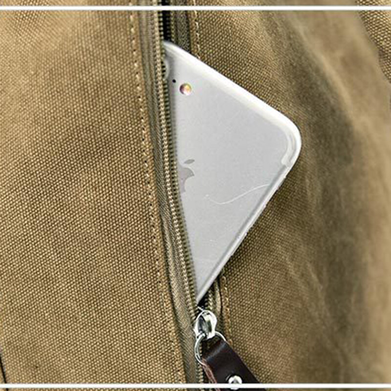 Módny plátený športový batoh Unisex okrúhla vedrová taška Vonkajšie cestovné batohy na notebook Muži Ženy Veľká batožinová taška Dve veľkosti
