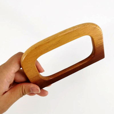 Náhradná rukoväť z masívneho dreva na tašku, DIY tote, drevená taška s pevnou rukoväťou, klasický popruh na šitie, háčkovanú tašku, peňaženku, príslušenstvo