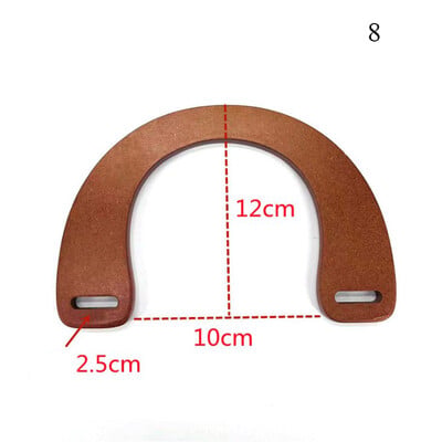 Náhradná rukoväť z masívneho dreva na tašku, DIY tote, drevená taška s pevnou rukoväťou, klasický popruh na šitie, háčkovanú tašku, peňaženku, príslušenstvo