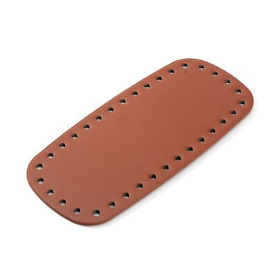 20*9 εκ. Diy βελονάκι πάτο για πλεκτή τσάντα Βάση δερμάτινη τσάντα PU χειροποίητο πάτο με τρύπες Αξεσουάρ για γυναίκες που κατασκευάζουν τσάντες τσαντάκι