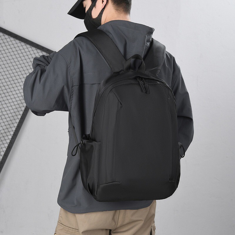Fekete hátizsák férfiaknak női városi minimalista napi munkatáska nylon könnyű vízálló rövid távú utazási hátizsákok