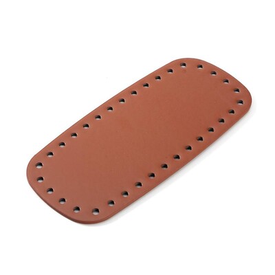 29,5*10cm DIY Τσάντα με βελονάκι κάτω από PU Δερμάτινη τσάντα Βάση οβάλ πάτο για πλεκτή τσάντα Σετ υφαντό τσαντάκι με τρύπες Αξεσουάρ τσάντα με πριτσίνια