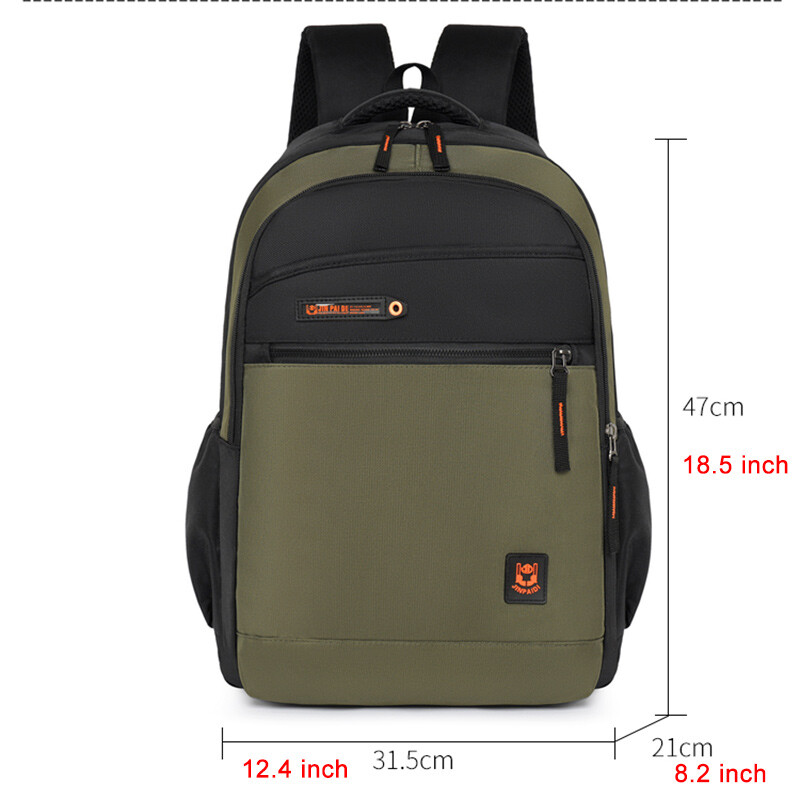 Alkalmi férfi hátizsák új, vízálló oxfordi szövet kültéri sport hátizsák tizenéves diákoknak iskolatáska városi napi munka hátizsák férfi