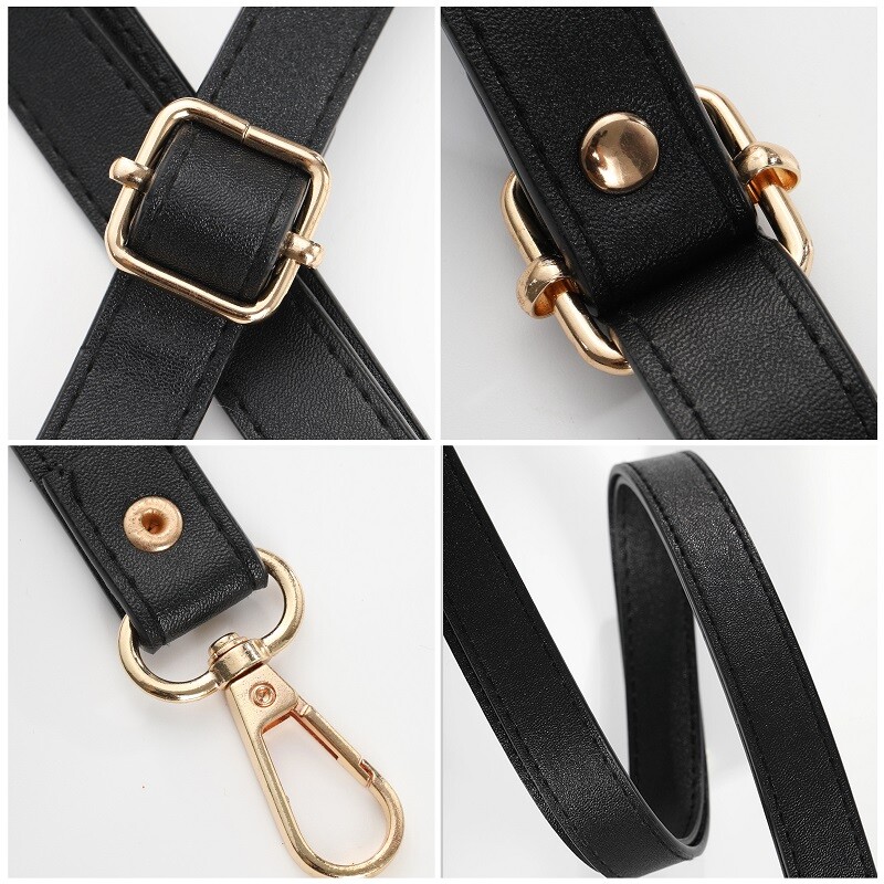 130 cm dlhý nastaviteľný popruh na kabelku z umelej kože pre crossbody, 1,8 cm široký popruh na rameno, náhradné príslušenstvo pre kabelky, nové
