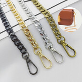 40/120CM Vysokokvalitná kovová retiazka na tašku DIY Tkaná taška Hliníkový ramenný popruh Crossbody Taška Kovové náhradné retiazky Príslušenstvo