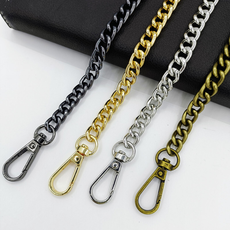 40/120CM Vysokokvalitná kovová retiazka na tašku DIY Tkaná taška Hliníkový ramenný popruh Crossbody Taška Kovové náhradné retiazky Príslušenstvo
