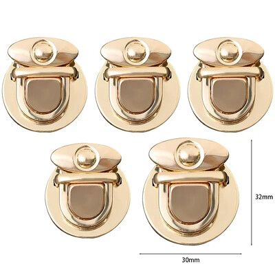 5/10 vnt. Metalinės spynos, rankinių užsegimo sagtys, skirtos rankinėms.