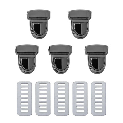 5/10 vnt. Metalinės spynos, rankinių užsegimo sagtys, skirtos rankinėms.