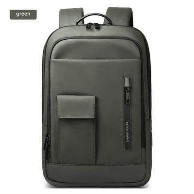 Módny batoh HcanKcan s viacerými vreckami, pánsky batoh na notebook 15,6", ľahký a tenký, veľkokapacitný, s USB, vodotesný