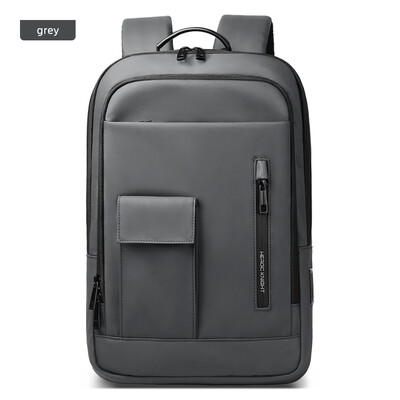 Módny batoh HcanKcan s viacerými vreckami, pánsky batoh na notebook 15,6", ľahký a tenký, veľkokapacitný, s USB, vodotesný