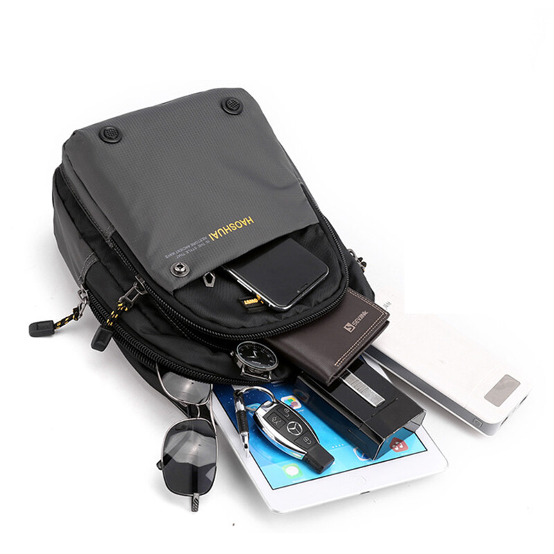Férfi kis hátizsák hátizsák Messenger Cross Body mellkastáskák Többcélú katonai utazási nejlon férfi divatos hátizsák hátizsák