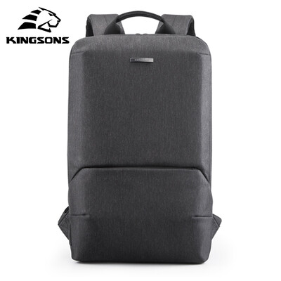 Kingsons Nový 15,6-palcový batoh na notebook, pánsky, špičkový, odolný voči striekajúcej vode, nabíjateľný cez USB, batoh pre tínedžerov, školská taška, ultratenká taška