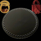 2 τμχ 10/12/15/18/20cm Διάφανη ακρυλική τσάντα με βελονάκι με βελονάκι που κάνει το κάτω μέρος μαξιλάρι μαξιλαράκι πορτοφόλι Pad κάτω βάση Βάση DIY τσάντα αξεσουάρ