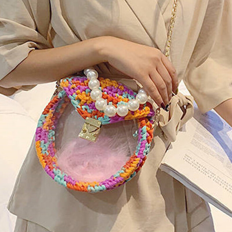 2 τμχ 10/12/15/18/20cm Διάφανη ακρυλική τσάντα με βελονάκι με βελονάκι που κάνει το κάτω μέρος μαξιλάρι μαξιλαράκι πορτοφόλι Pad κάτω βάση Βάση DIY τσάντα αξεσουάρ